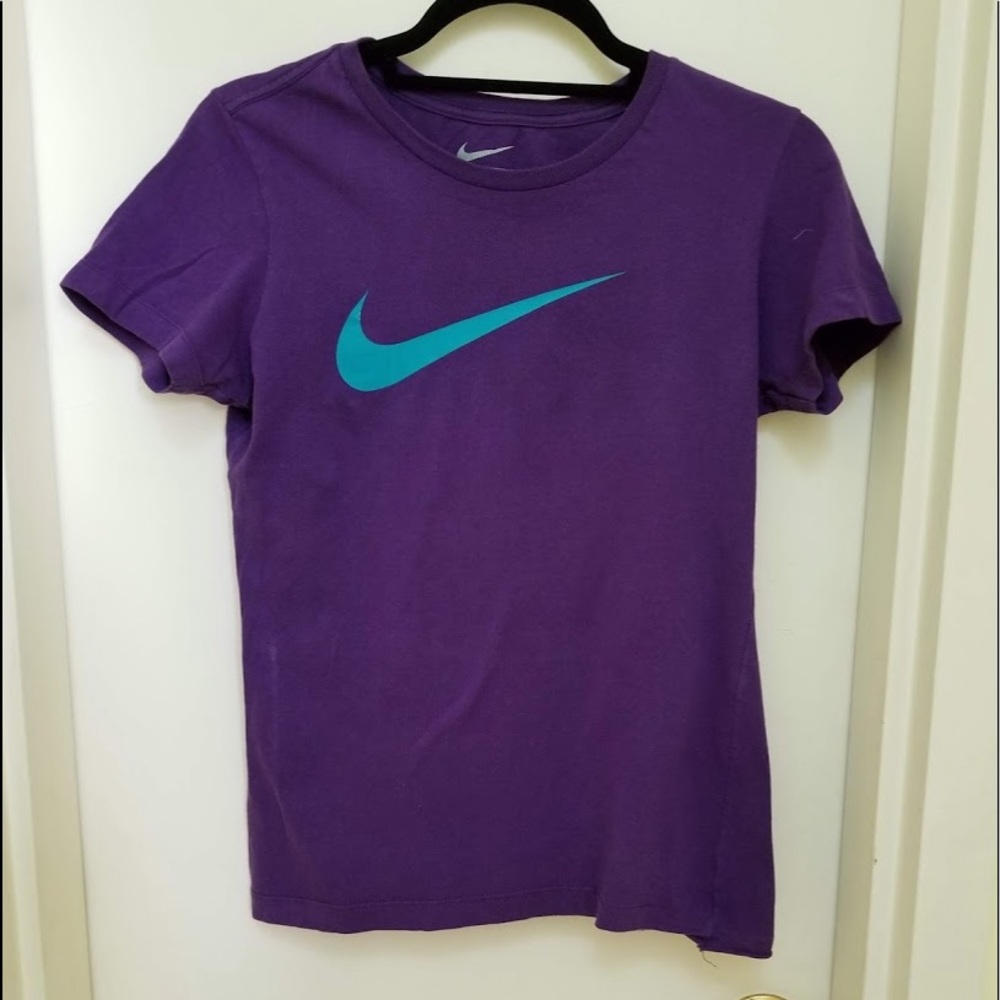 Purple Nike shirt